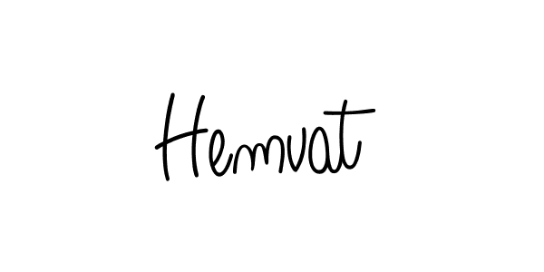 Design your own signature with our free online signature maker. With this signature software, you can create a handwritten (Angelique-Rose-font-FFP) signature for name Hemvat. Hemvat signature style 5 images and pictures png