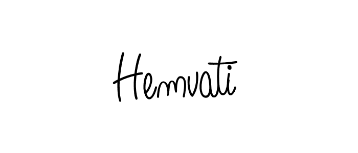 The best way (Angelique-Rose-font-FFP) to make a short signature is to pick only two or three words in your name. The name Hemvati include a total of six letters. For converting this name. Hemvati signature style 5 images and pictures png