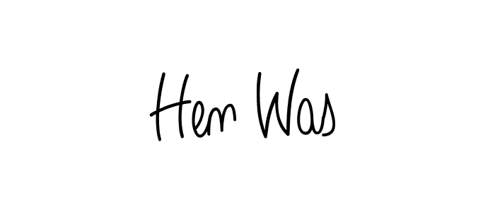 Hen Was stylish signature style. Best Handwritten Sign (Angelique-Rose-font-FFP) for my name. Handwritten Signature Collection Ideas for my name Hen Was. Hen Was signature style 5 images and pictures png