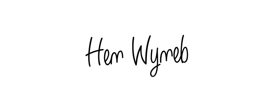 Also we have Hen Wyneb name is the best signature style. Create professional handwritten signature collection using Angelique-Rose-font-FFP autograph style. Hen Wyneb signature style 5 images and pictures png