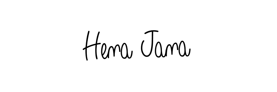 How to make Hena Jana name signature. Use Angelique-Rose-font-FFP style for creating short signs online. This is the latest handwritten sign. Hena Jana signature style 5 images and pictures png