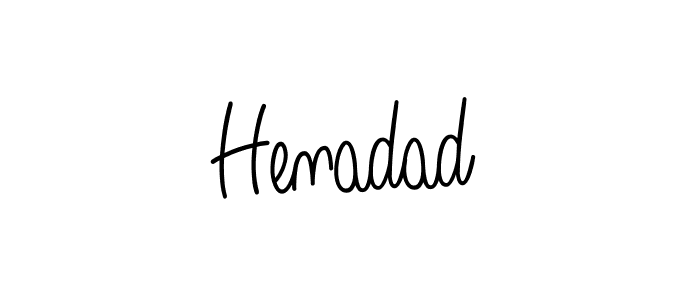 How to Draw Henadad signature style? Angelique-Rose-font-FFP is a latest design signature styles for name Henadad. Henadad signature style 5 images and pictures png