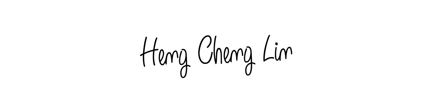 if you are searching for the best signature style for your name Heng Cheng Lin. so please give up your signature search. here we have designed multiple signature styles  using Angelique-Rose-font-FFP. Heng Cheng Lin signature style 5 images and pictures png