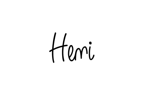 How to Draw Heni  signature style? Angelique-Rose-font-FFP is a latest design signature styles for name Heni . Heni  signature style 5 images and pictures png