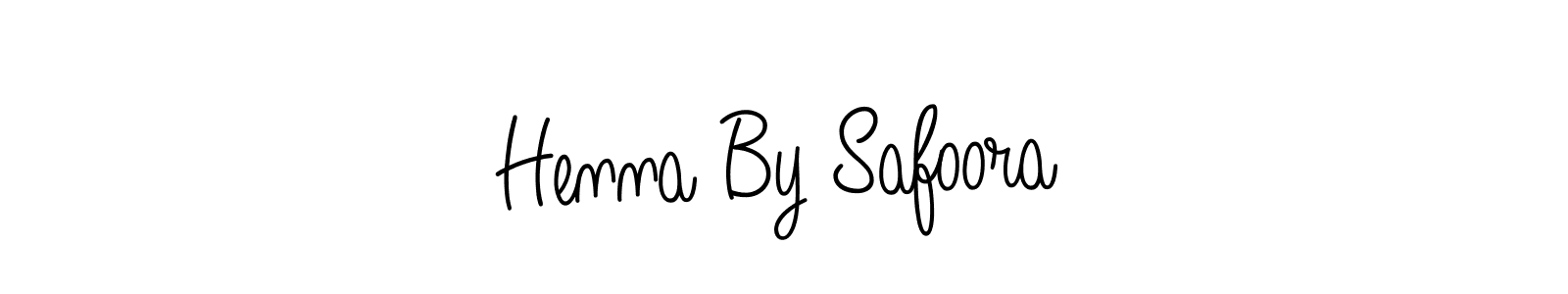 How to make Henna By Safoora name signature. Use Angelique-Rose-font-FFP style for creating short signs online. This is the latest handwritten sign. Henna By Safoora signature style 5 images and pictures png