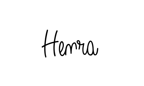 Create a beautiful signature design for name Henra. With this signature (Angelique-Rose-font-FFP) fonts, you can make a handwritten signature for free. Henra signature style 5 images and pictures png