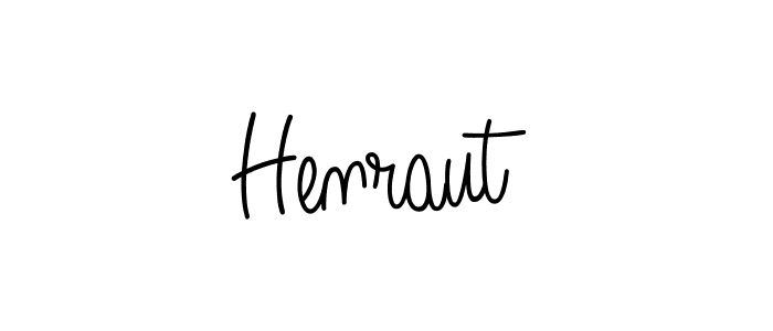 You should practise on your own different ways (Angelique-Rose-font-FFP) to write your name (Henraut) in signature. don't let someone else do it for you. Henraut signature style 5 images and pictures png