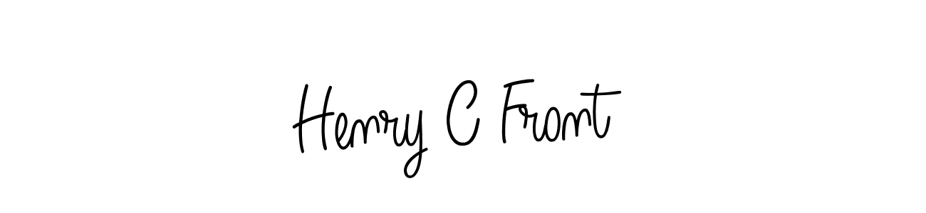 You should practise on your own different ways (Angelique-Rose-font-FFP) to write your name (Henry C Front) in signature. don't let someone else do it for you. Henry C Front signature style 5 images and pictures png