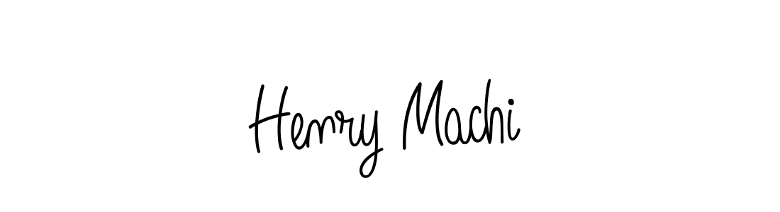 How to make Henry Machi name signature. Use Angelique-Rose-font-FFP style for creating short signs online. This is the latest handwritten sign. Henry Machi signature style 5 images and pictures png