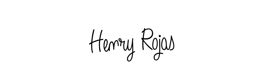 Use a signature maker to create a handwritten signature online. With this signature software, you can design (Angelique-Rose-font-FFP) your own signature for name Henry Rojas. Henry Rojas signature style 5 images and pictures png