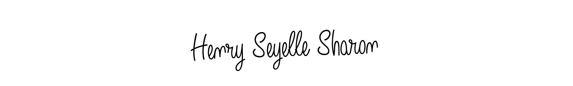 Make a beautiful signature design for name Henry Seyelle Sharon. With this signature (Angelique-Rose-font-FFP) style, you can create a handwritten signature for free. Henry Seyelle Sharon signature style 5 images and pictures png