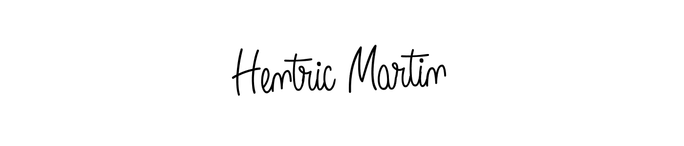 How to make Hentric Martin name signature. Use Angelique-Rose-font-FFP style for creating short signs online. This is the latest handwritten sign. Hentric Martin signature style 5 images and pictures png