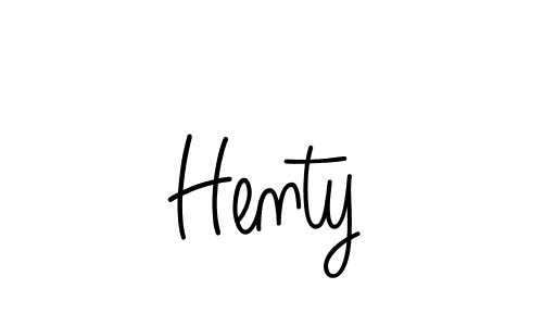 Henty stylish signature style. Best Handwritten Sign (Angelique-Rose-font-FFP) for my name. Handwritten Signature Collection Ideas for my name Henty. Henty signature style 5 images and pictures png