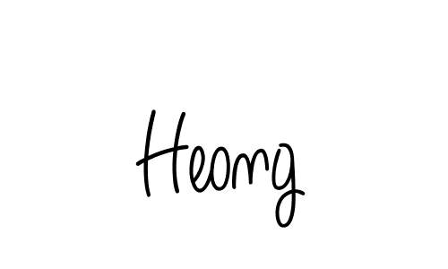 Create a beautiful signature design for name Heong. With this signature (Angelique-Rose-font-FFP) fonts, you can make a handwritten signature for free. Heong signature style 5 images and pictures png