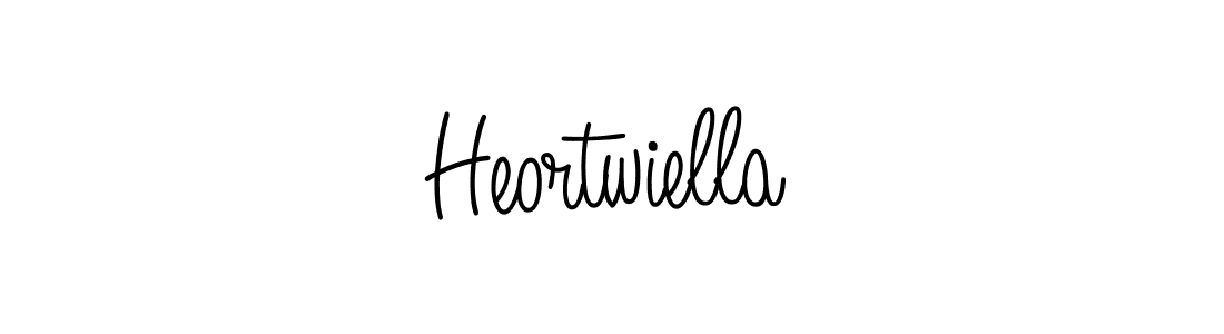 Use a signature maker to create a handwritten signature online. With this signature software, you can design (Angelique-Rose-font-FFP) your own signature for name Heortwiella. Heortwiella signature style 5 images and pictures png