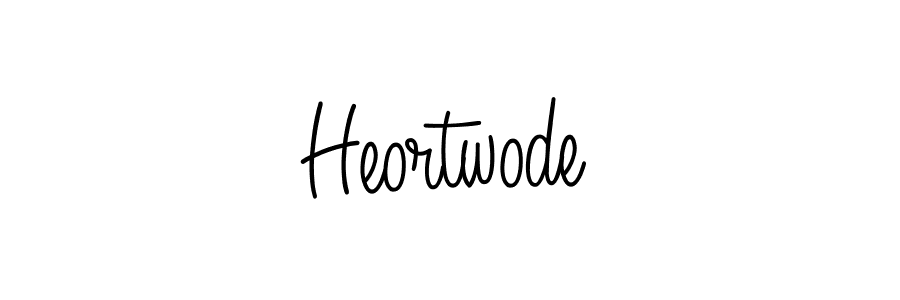 How to make Heortwode name signature. Use Angelique-Rose-font-FFP style for creating short signs online. This is the latest handwritten sign. Heortwode signature style 5 images and pictures png