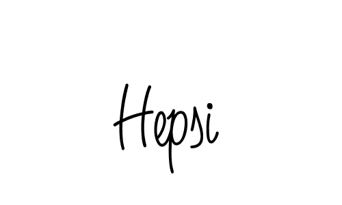 Use a signature maker to create a handwritten signature online. With this signature software, you can design (Angelique-Rose-font-FFP) your own signature for name Hepsi. Hepsi signature style 5 images and pictures png