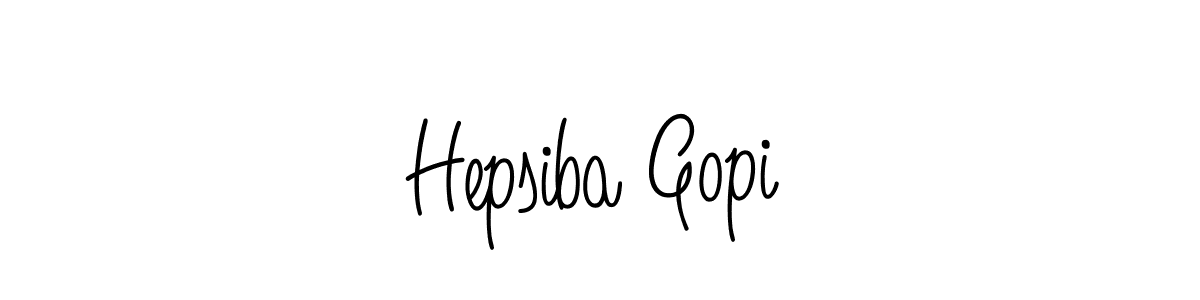 Make a beautiful signature design for name Hepsiba Gopi. With this signature (Angelique-Rose-font-FFP) style, you can create a handwritten signature for free. Hepsiba Gopi signature style 5 images and pictures png