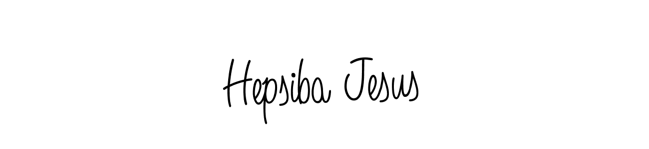 You should practise on your own different ways (Angelique-Rose-font-FFP) to write your name (Hepsiba Jesus) in signature. don't let someone else do it for you. Hepsiba Jesus signature style 5 images and pictures png