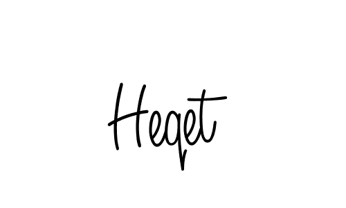 How to Draw Heqet signature style? Angelique-Rose-font-FFP is a latest design signature styles for name Heqet. Heqet signature style 5 images and pictures png