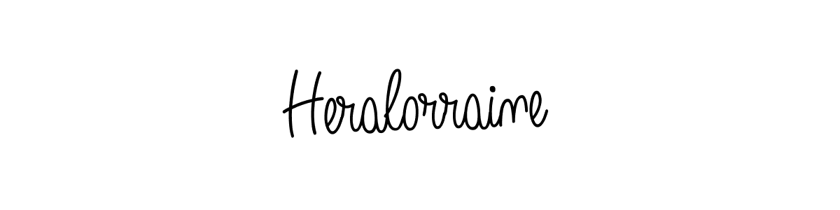 Design your own signature with our free online signature maker. With this signature software, you can create a handwritten (Angelique-Rose-font-FFP) signature for name Heralorraine. Heralorraine signature style 5 images and pictures png