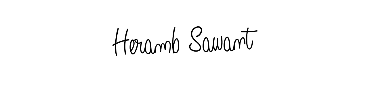 Once you've used our free online signature maker to create your best signature Angelique-Rose-font-FFP style, it's time to enjoy all of the benefits that Heramb Sawant name signing documents. Heramb Sawant signature style 5 images and pictures png