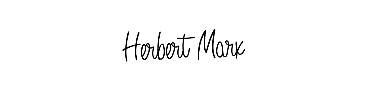 Use a signature maker to create a handwritten signature online. With this signature software, you can design (Angelique-Rose-font-FFP) your own signature for name Herbert Marx. Herbert Marx signature style 5 images and pictures png
