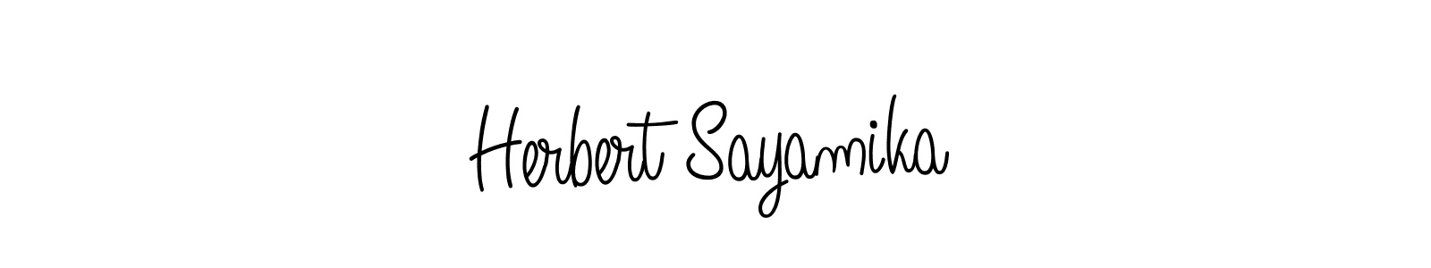 Angelique-Rose-font-FFP is a professional signature style that is perfect for those who want to add a touch of class to their signature. It is also a great choice for those who want to make their signature more unique. Get Herbert Sayamika name to fancy signature for free. Herbert Sayamika signature style 5 images and pictures png