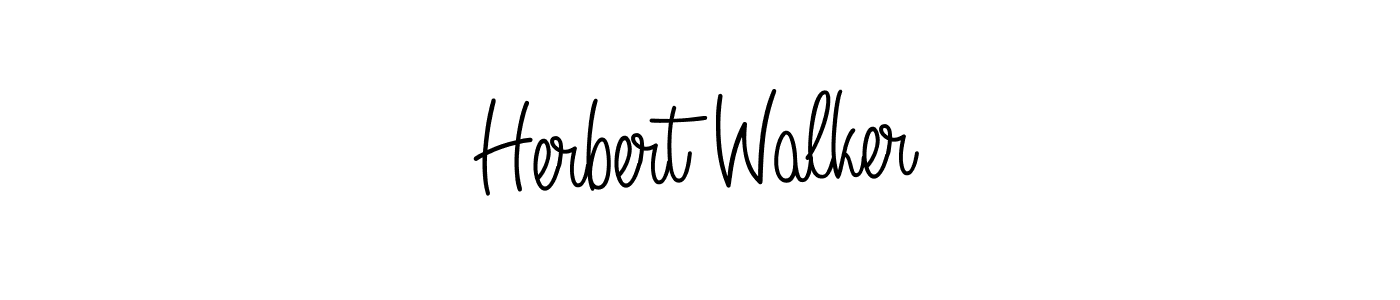 Use a signature maker to create a handwritten signature online. With this signature software, you can design (Angelique-Rose-font-FFP) your own signature for name Herbert Walker. Herbert Walker signature style 5 images and pictures png