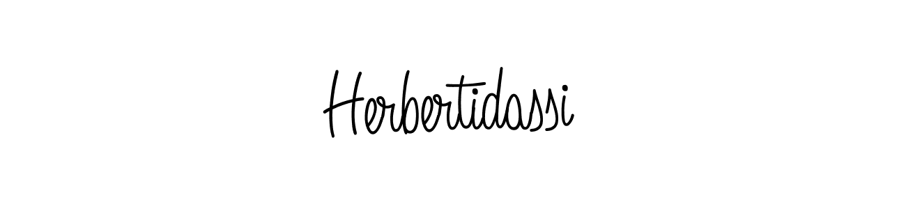 if you are searching for the best signature style for your name Herbertidassi. so please give up your signature search. here we have designed multiple signature styles  using Angelique-Rose-font-FFP. Herbertidassi signature style 5 images and pictures png