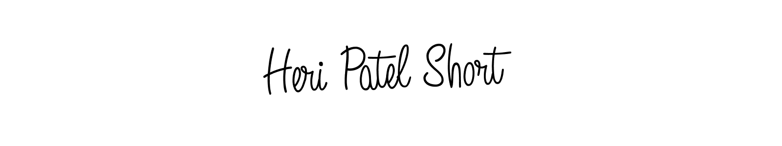 Make a beautiful signature design for name Heri Patel Short. With this signature (Angelique-Rose-font-FFP) style, you can create a handwritten signature for free. Heri Patel Short signature style 5 images and pictures png