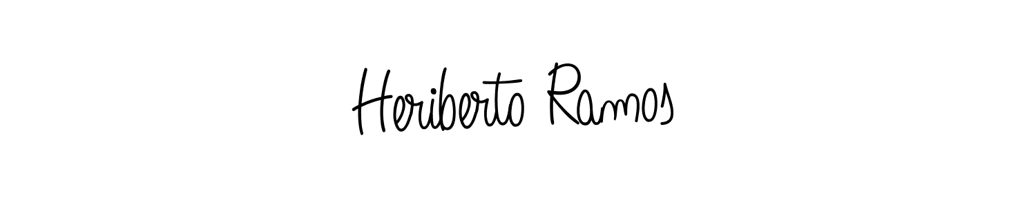 Create a beautiful signature design for name Heriberto Ramos. With this signature (Angelique-Rose-font-FFP) fonts, you can make a handwritten signature for free. Heriberto Ramos signature style 5 images and pictures png