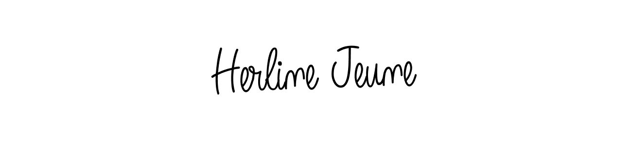 Make a beautiful signature design for name Herline Jeune. Use this online signature maker to create a handwritten signature for free. Herline Jeune signature style 5 images and pictures png