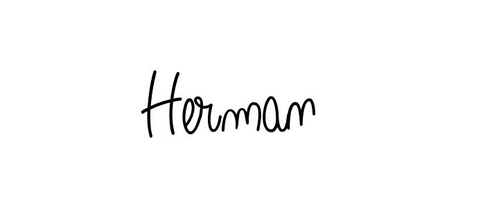 Use a signature maker to create a handwritten signature online. With this signature software, you can design (Angelique-Rose-font-FFP) your own signature for name Herman . Herman  signature style 5 images and pictures png