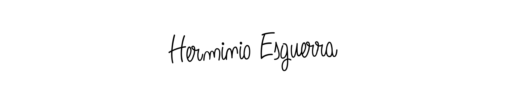 You should practise on your own different ways (Angelique-Rose-font-FFP) to write your name (Herminio Esguerra) in signature. don't let someone else do it for you. Herminio Esguerra signature style 5 images and pictures png