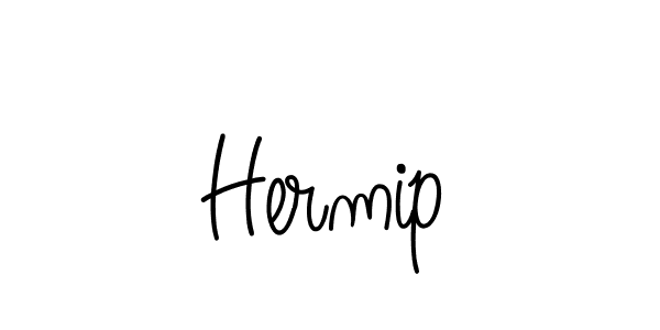 Use a signature maker to create a handwritten signature online. With this signature software, you can design (Angelique-Rose-font-FFP) your own signature for name Hermip. Hermip signature style 5 images and pictures png