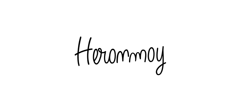 Create a beautiful signature design for name Heronmoy. With this signature (Angelique-Rose-font-FFP) fonts, you can make a handwritten signature for free. Heronmoy signature style 5 images and pictures png