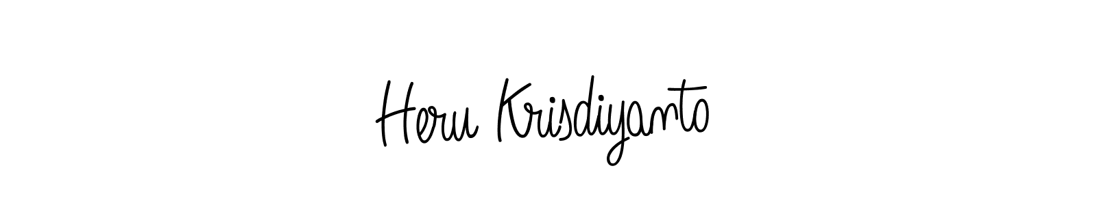 It looks lik you need a new signature style for name Heru Krisdiyanto. Design unique handwritten (Angelique-Rose-font-FFP) signature with our free signature maker in just a few clicks. Heru Krisdiyanto signature style 5 images and pictures png