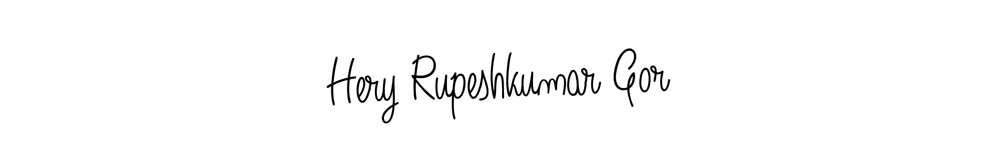 Also You can easily find your signature by using the search form. We will create Hery Rupeshkumar Gor name handwritten signature images for you free of cost using Angelique-Rose-font-FFP sign style. Hery Rupeshkumar Gor signature style 5 images and pictures png