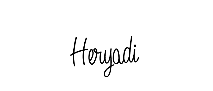 Angelique-Rose-font-FFP is a professional signature style that is perfect for those who want to add a touch of class to their signature. It is also a great choice for those who want to make their signature more unique. Get Heryadi name to fancy signature for free. Heryadi signature style 5 images and pictures png