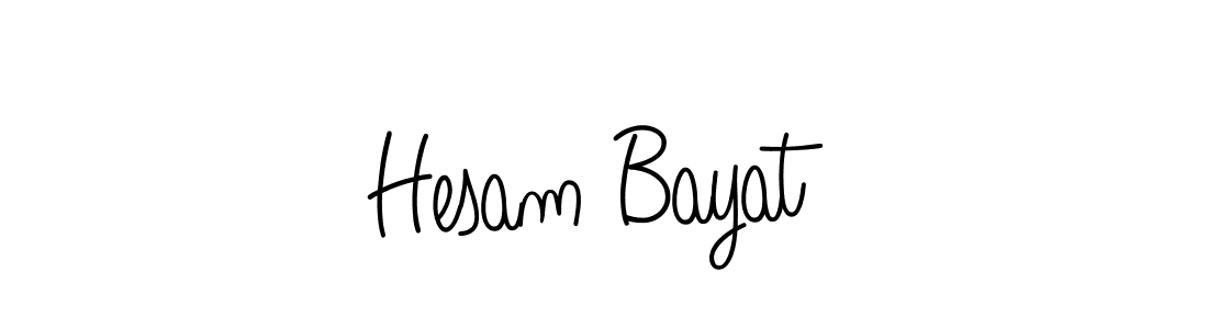 How to make Hesam Bayat signature? Angelique-Rose-font-FFP is a professional autograph style. Create handwritten signature for Hesam Bayat name. Hesam Bayat signature style 5 images and pictures png