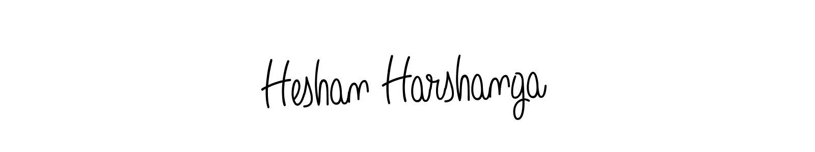 Make a beautiful signature design for name Heshan Harshanga. With this signature (Angelique-Rose-font-FFP) style, you can create a handwritten signature for free. Heshan Harshanga signature style 5 images and pictures png