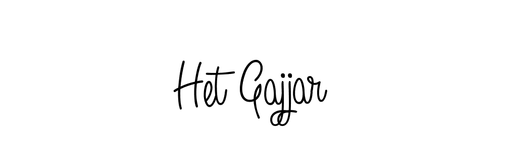 Use a signature maker to create a handwritten signature online. With this signature software, you can design (Angelique-Rose-font-FFP) your own signature for name Het Gajjar. Het Gajjar signature style 5 images and pictures png