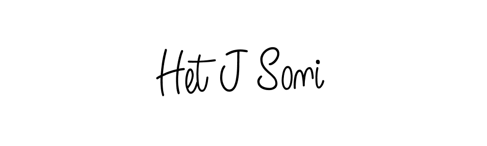 Het J Soni stylish signature style. Best Handwritten Sign (Angelique-Rose-font-FFP) for my name. Handwritten Signature Collection Ideas for my name Het J Soni. Het J Soni signature style 5 images and pictures png