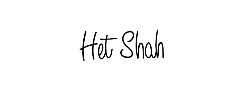 Create a beautiful signature design for name Het Shah. With this signature (Angelique-Rose-font-FFP) fonts, you can make a handwritten signature for free. Het Shah signature style 5 images and pictures png