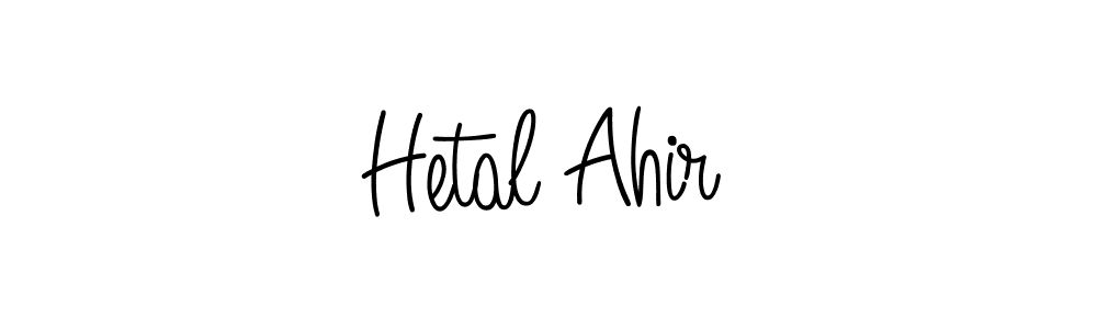 How to make Hetal Ahir signature? Angelique-Rose-font-FFP is a professional autograph style. Create handwritten signature for Hetal Ahir name. Hetal Ahir signature style 5 images and pictures png