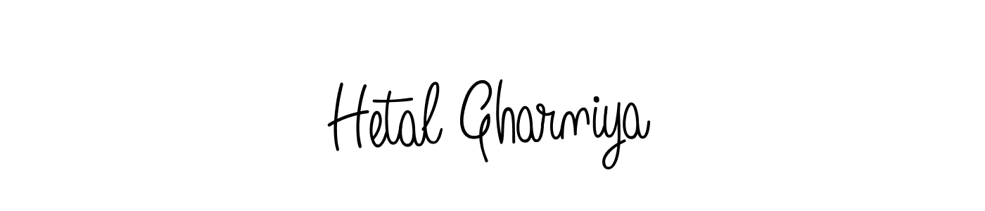 You should practise on your own different ways (Angelique-Rose-font-FFP) to write your name (Hetal Gharniya) in signature. don't let someone else do it for you. Hetal Gharniya signature style 5 images and pictures png