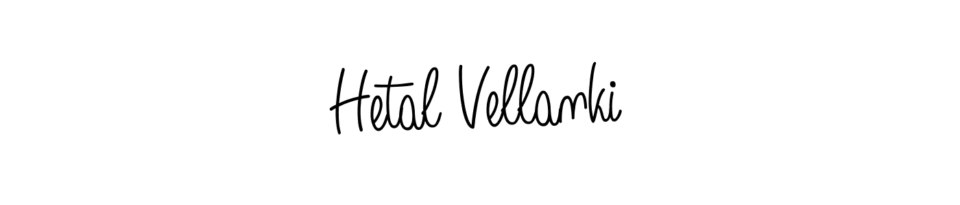 How to make Hetal Vellanki name signature. Use Angelique-Rose-font-FFP style for creating short signs online. This is the latest handwritten sign. Hetal Vellanki signature style 5 images and pictures png