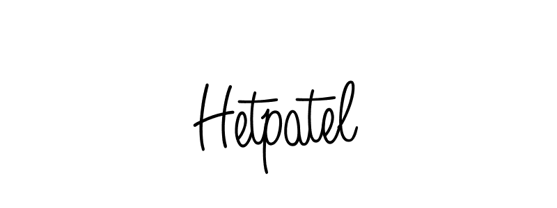 Design your own signature with our free online signature maker. With this signature software, you can create a handwritten (Angelique-Rose-font-FFP) signature for name Hetpatel. Hetpatel signature style 5 images and pictures png