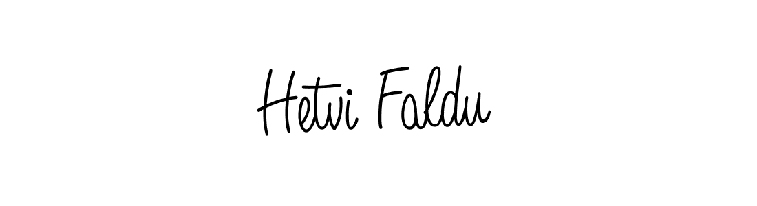 Make a beautiful signature design for name Hetvi Faldu. With this signature (Angelique-Rose-font-FFP) style, you can create a handwritten signature for free. Hetvi Faldu signature style 5 images and pictures png